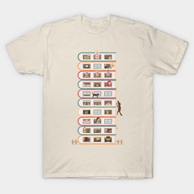 10 Stories High T-Shirt by HandsOffMyDinosaur